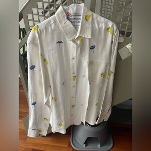 Linen lemon shirt